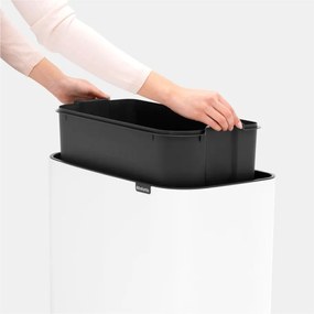 Cestino per la spazzatura in acciaio bianco touch 36 l Bo Touch Bin – Brabantia