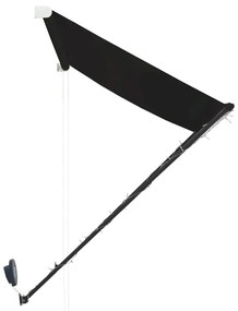 Tenda da Sole Retrattile con LED 400x150 cm Antracite