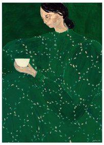 Poster 30x40 cm Coffee Alone At Place De Clichy – Sofia Lind – The Poster Club