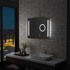 Specchio Led Da Bagno Con Sensore Tattile 80x60 Cm /