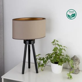 Duolla - Lampada da tavolo OVAL VEGAN 1xE27/15W/230V diametro 30 cm beige