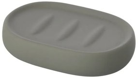 Portasapone da appoggio linea Sidney in ceramica grigia
