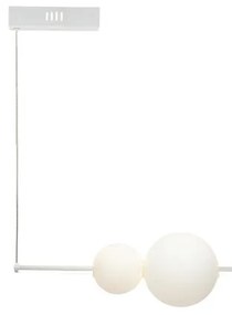 Lampadario LED design Demy bianco, luce con 3 temperature di colore 3000 lumen