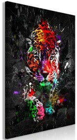Quadro Colourful Animals: Panther (1 Part) Vertical