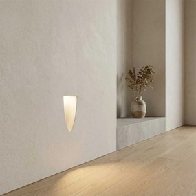 Applique da Incasso Segnapasso GU10 Curva in Gesso Pitturabile