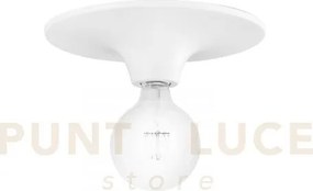 Plafoniera vesevus bianco 1 luce attacco e27 30x30x8cm in metallo