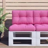 Cuscini per Pallet 2 pz Rosa in Tessuto 360665