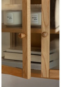 Mobile TV di colore naturale con effetto rovere 160x50x40 cm Ceci – MOME