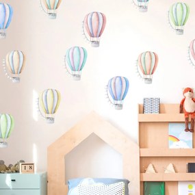 Palloncini colorati ad acquerello - adesivi per bambini | Inspio