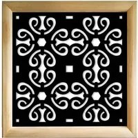 OLD KEY - Moduli Decorativi in Legno e PVC Colore: nero, Misura: 98x98 cm