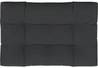 Cuscino per Seduta da Giardino Nero 120x80x10 cm in Tessuto cod mxl 68316