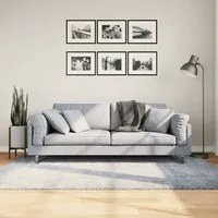 Tappeto Shaggy a Pelo Lungo Moderno Blu 140x200 cm 375323