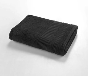 Asciugamano tipo terry nero in cotone 70x130 cm Tendresse – douceur d'intérieur