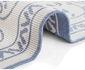 Tappeto da esterno blu e crema , 200 x 290 cm Leyte - NORTHRUGS