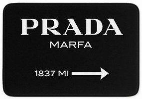 Tappetino per il bagno nero in velluto 60x100 cm Prada – Mila Home