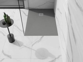 Mexen Stone+ piatto doccia rettangolare in composito 120 x 100 cm, grigio-cemento - 44611012