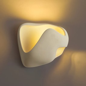 Lampada da parete Japandi color crema 30 cm - Pietra