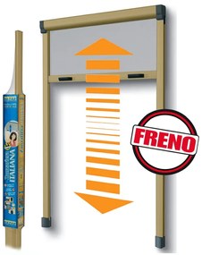 Zanzariera avvolgibile MEDAL Bazar per finestra L 120 x H 170 cm bronzo riducibile