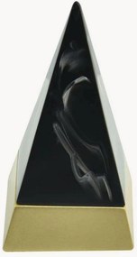 Portagioie Pyramid Dark Marble & Gold