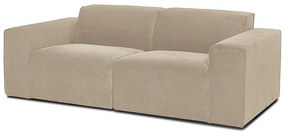 Divano in velluto a coste beige 202 cm Sting - Scandic