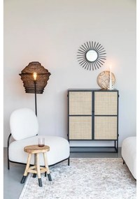 Cassettiera alta in rattan nero 80x100 cm Guuji - White Label