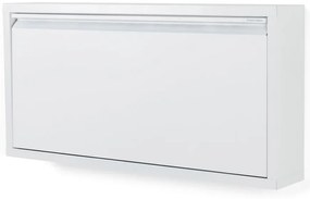 Scarpiera bianca in metallo con ante ribaltabili 75x37,5x12,5 cm Billy – Spinder Design