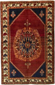 Shiraz Tappeto 250 x 160 Rosso (Iran) Annodato A Mano