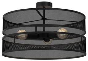 Surface-mounted lampadario GLUM 3xE27/60W/230V nero