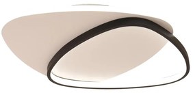 Plafoniera LED Amy nero IP20 cct da bianco caldo a bianco freddo con regolazione di temperatura, 4100 lumen