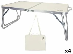 Tavolo Pieghevole Aktive Crema 60 x 25 x 40 cm (4 Unità)