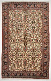 Bidjar Tappeto 240x150 Beige (Iran) Annodato A Mano