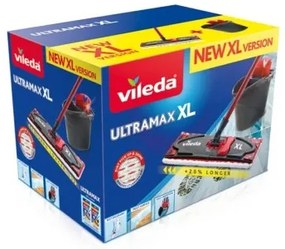 Spazzolone Vileda Ultramax XL Box Nero Rosso Microfibra