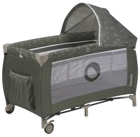 Lionelo - Lettino da viaggio SVEN PLUS Beige Oliva