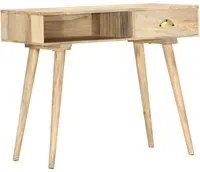 Tavolo Consolle 90x45x75 cm in Legno Massello di Mango