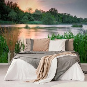 Carta da parati – Alba sul fiume