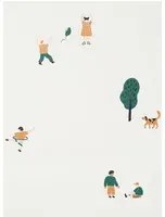 Ferm Living Carta da parati The Park - offwhite