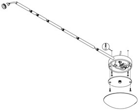 EGLO 88969 - Accessori per lampadario EXTENTION cromo opaco