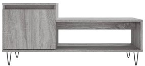 Tavolino da Salotto grigio sonoma 100x50x45cm Legno Multistrato