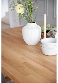 Tavolo da pranzo in legno di quercia lucido 170 x 95 cm Brooklyn - Rowico