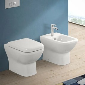 Copriwater originale serie Square in termoindurente bianco