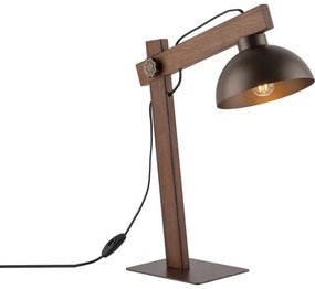Lampada da tavolo OSLO 1xE27/15W/230V noce/marrone