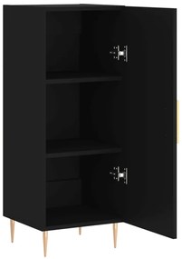 Credenza nero 34,5x34x90 cm in legno multistrato