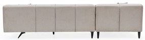 Divano angolare beige chiaro, angolo sinistro Jivago - Artie