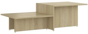 Tavolino salotto rovere sonoma 111,5x50x33cm legno multistrato