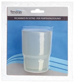 Bicchiere di Ricambio In Vetro Satinato Per Portaspazzolino