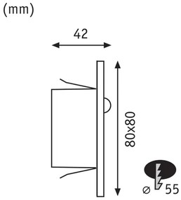 Paulmann&nbsp; 93134 - LED/1,2W Illuminazione scale con sensore EDGE 230V cromo