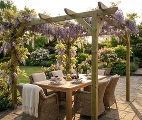 PIP - pergola da giardino in legno di pino impregnato in autoclave