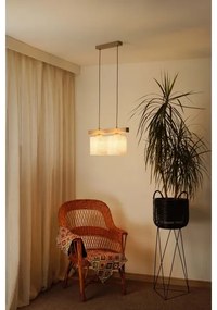 Brilagi - Lampadario a sospensione con filo FOREST 2xE27/15W/230V pino/marrone/color crema