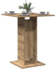 Tavolo Da Bistrot Rovere Artigianale 60x60x75 Cm İn Truciolato /