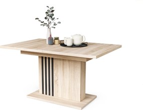 LEONEL Rovere Sonoma – TAVOLO MODERNO ALLUNGABILE FINO A 180 cm!